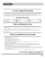 Preview for 14 page of Marathon MBWC24-2DSS Owner'S Use And Care Manual