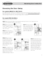 Preview for 9 page of Marathon MBWC24 Owner'S Use And Care Manual