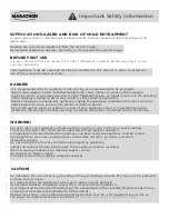 Preview for 2 page of Marathon MER241SS Owner'S Use And Care Manual