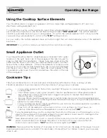 Preview for 14 page of Marathon MER241SS Owner'S Use And Care Manual