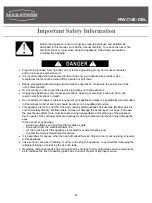 Preview for 2 page of Marathon MWC145-DBL Use & Care Manual