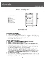 Preview for 4 page of Marathon MWC145-DBL Use & Care Manual