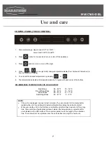 Preview for 7 page of Marathon MWC145-DBL Use & Care Manual