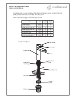 Предварительный просмотр 1 страницы Marbletrend Madeira Basin Mixer Installation Instructions