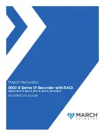 Preview for 1 page of March Networks 9000 R Series Installation Manual