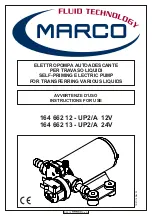 Marco 164 662 12 - UP2/A 12V Instructions For Use Manual preview