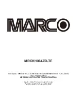 Marco MRCVH064ZD-TE Installation Instructions And Recommendations For Using And Maintaining предпросмотр