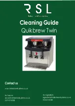 Marco Quikbrew Twin Cleaning Manual предпросмотр