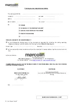 Preview for 50 page of MARCOLIN Sigillo User Manual