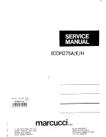 Marcucci ICOM275A Service Manual preview