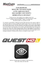 Preview for 8 page of Marcum Technologies Quest HD L User Manual