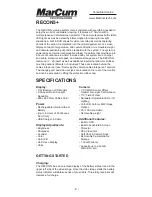 Preview for 2 page of Marcum Technologies RECON5+ User Manual