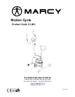 Preview for 1 page of Marcy cl203 User Manual