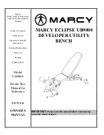 Preview for 1 page of Marcy ECLIPSE UB9000 Owner'S Manual