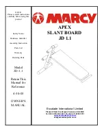 Marcy JD-1.1 Owner'S Manual предпросмотр