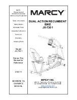 Marcy JX-7301 Assembly & Owners Manual предпросмотр