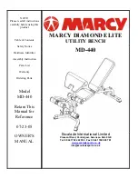 Marcy MD-440 Owner'S Manual предпросмотр