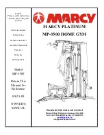 Marcy PLATINUM MP-3500 Owner'S Manual предпросмотр