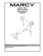 Предварительный просмотр 1 страницы Marcy PM-2084 Assembly Manual