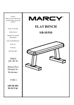 Marcy SB-10510 Owner'S Manual предпросмотр