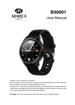 Preview for 1 page of Marea SMART B60001 User Manual