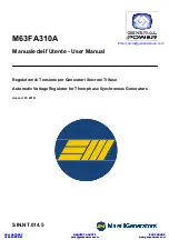 Preview for 1 page of MarelliGenerators General Power M63FA310A User Manual