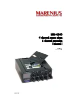 Preview for 1 page of Marenius MM-4240 Manual