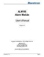 Maretron Alarm Module ALM100 User Manual предпросмотр