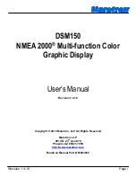 Предварительный просмотр 1 страницы Maretron DSM150 User Manual