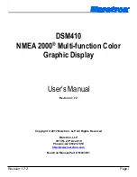 Предварительный просмотр 1 страницы Maretron DSM410 User Manual