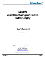 Maretron DSM800 User Manual preview