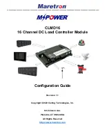 Maretron MPOWER CLMD16 Configuration Manual предпросмотр