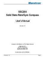 Предварительный просмотр 1 страницы Maretron SSC200 User Manual