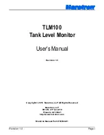 Preview for 1 page of Maretron TLM100 User Manual