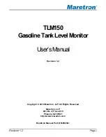 Предварительный просмотр 1 страницы Maretron TLM150 User Manual