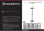 Предварительный просмотр 1 страницы Maretti CANDLE PLATEAU FLOOR Instructions