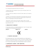 Preview for 11 page of MAREX INFRARED HEATING PANELS Instruction Manual