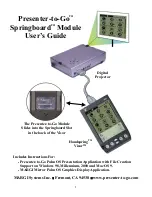 Preview for 1 page of Margi Presenter-to-Go Springboard User Manual