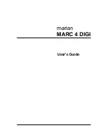 MARIAN MARC 4 DIGI User Manual preview