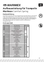 Preview for 29 page of MARIMEX Comfort Spring Manual