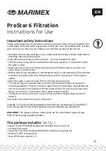 Preview for 39 page of MARIMEX ProStar 6 Instructions For Use Manual