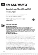 Preview for 12 page of MARIMEX Slim 180 Instruction