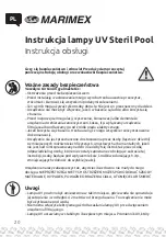 Preview for 20 page of MARIMEX Steril Pool Instruction Manual