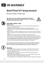 Preview for 26 page of MARIMEX Steril Pool Instruction Manual