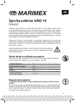 Предварительный просмотр 5 страницы MARIMEX UNO 14 Manual