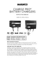 Preview for 1 page of marinco CHARGE PRO 28106 Instruction Manual