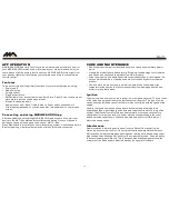 Preview for 12 page of Marine Audio MA110 Operation Manual