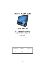 Предварительный просмотр 1 страницы Marine PC MPC-SL19 User Manual