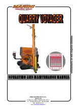 Marini Quarry Votager Operating And Maintenance Manual preview