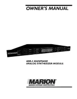 Marion MSR-2 Owner'S Manual preview